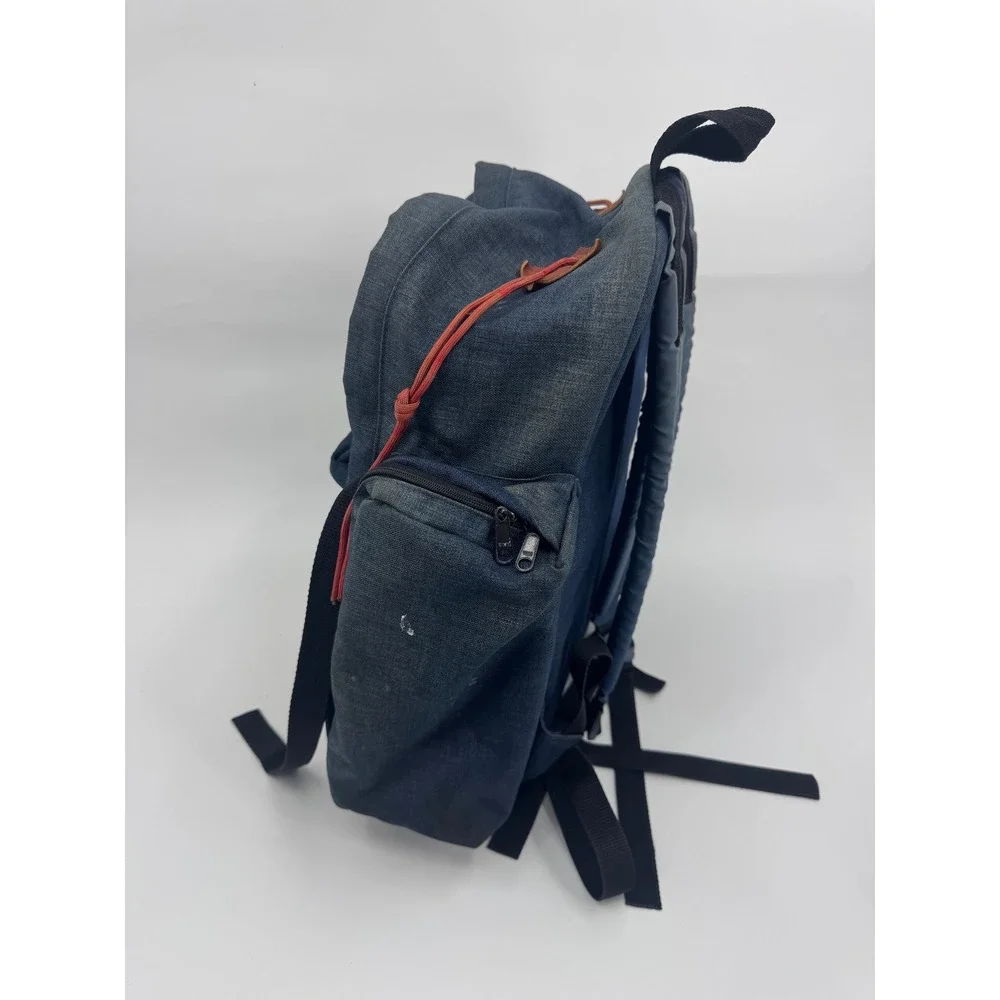 Vintage Himalayan Backpack Made in USA Blue Canvas Hiking‎ Daypack Large Pocket